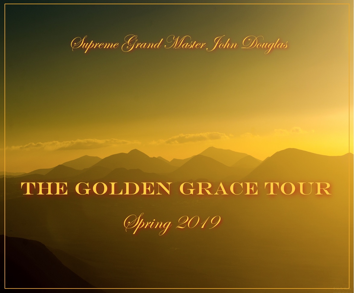 The Golden Grace Tour Spring 2019 above mountains