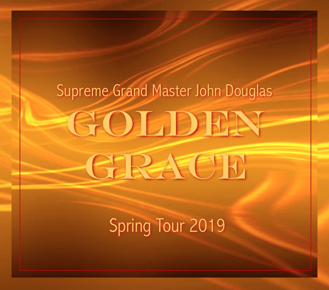 Golden Grace Spring Tour 2019 on gold background